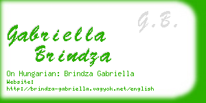 gabriella brindza business card